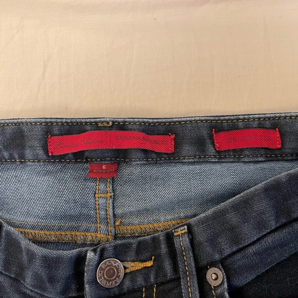 Banana Republic Limited Edition Dark Wash Straight Leg Denim Jeans 6 - Picture 2 of 5